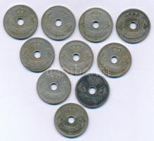 Románia 1905-1906. 10b Cu-Ni (10db, 3xklf) T:F
Romania 1905-1906. 10 Bani Cu-Ni (10pcs, 3xdiff) C:F...