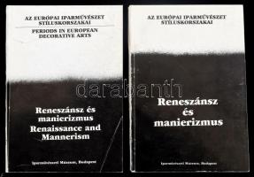 Reneszánsz és manierizmus. I-II. köt. I. köt.: szövegkötet. II. köt.: képkötet. Szerk. Péter Márta. Az európai iparművészet stíluskorszakai. Kiállítás az Iparművészeti Múzeum gyűjteményéből. Bp., 1988., Iparművészeti Múzeum. Gazdag képanyaggal illusztrált. Kiadói papírkötésben.