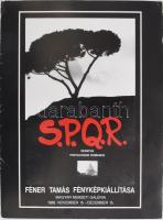 1988 Féner SPQR, Féner katalógus, 3 db fotóval, aláírtak, 20×30 cm