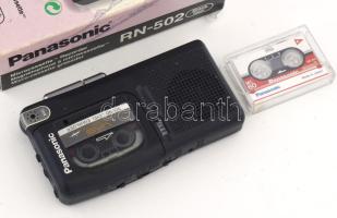 Panasonic diktafon, pót-kazettával, eredeti dobozában