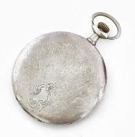 Zsebóra, dupla ezüst tokkal, jelzett, működik, d: 46 mm szép számlappal