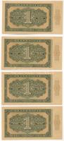 NDK 1948. 1M (4x) sorszámkövetők "J 5108327 - J 5108330" T:XF
GDR 1948. 1 Mark (4x) conse...