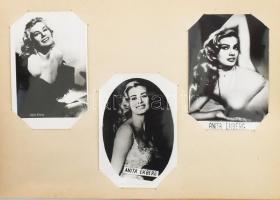 cca 1960-1970 Külföldi színésznőket (Brigitte Bardot, Sophia Loren, Marilyn Monroe, Claudia Cardinal...