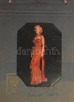 cca 1960-1970 Külföldi színésznőket (Brigitte Bardot, Sophia Loren, Marilyn Monroe, Claudia Cardinal...