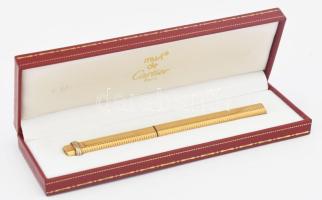 Cartier eredeti golyóstoll, hibátlan, új állapotban, díszdobozban, jelzett, aranyozott. h: 14 cm
