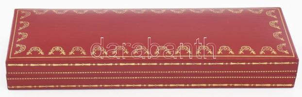 Cartier eredeti golyóstoll, hibátlan, új állapotban, díszdobozban, jelzett, aranyozott. h: 14 cm