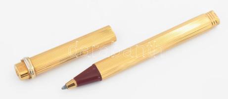 Cartier eredeti golyóstoll, hibátlan, új állapotban, díszdobozban, jelzett, aranyozott. h: 14 cm