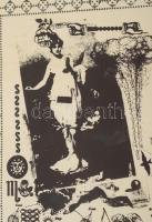 1967 Kovács Ferenc és Vidolovits László kiállítása, avantgarde plakát, papír, lap alján egészen apró...