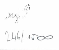 Reigl Judit (1923-2020): Portré. Szitanyomat, papír, jelzett a nyomaton, számozott: 246/1500, 19,5x2...