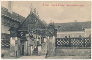 Algyógy, Geoagiul de jos, Geoagiu; EMKE Székely földmíves iskola kapuja / gate of the agricultural school