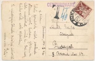 1921 Komárom, Komárno; Újvárosi Selyemgyár. Sipos F. kiadása / Seidenfabrik / silk spinning mill, si...