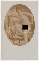 Erotikus meztelen hölgy - eredeti fotó / Erotic nude lady. Original vintage photo