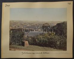 cca 1900 Japán, magyar utazó által készített feliratozott fotók Yokohama kétoldalas karton 38x30 cm
...