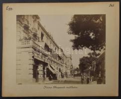 cca 1900 Félix Bonfils (1831-1885): Öszvérhajcsár pihenője / Kairó Shepeard szálloda, magyar utazó á...