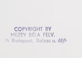 Mezey Béla: Férfi napszemüveggel, pecséttel jelzett fotó, 18×13 cm