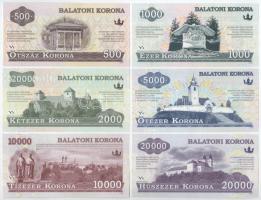 2012. 500 Balatoni Korona + 1000 Balatoni Korona + 2000 Balatoni Korona + 5000 Balatoni Korona + 10....