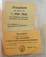 Ausztria ~1917-1953. Kisalakú albumba rendezett mintegy 60db-os élelmiszer jegy tétel, közte négy él...