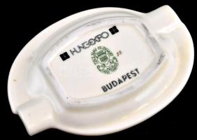 Zsolnay Hungexpo-s porcelán tálka, kézzel festett, jelzett, hibátlan, eredeti dobozában, 12x8,5 cm