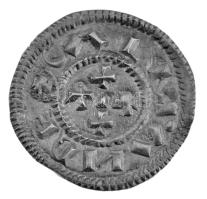 1095-1116. Denar Ag "Kálmán" (0,70g) T:AU-XF Hungary 1095-1116. Denar Ag "Coloman" (0,70g) C:AU-XF Huszár 33., Unger I.: 27