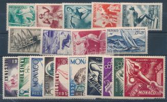 Monaco 1948-1953 2 klf sor Mi 339-347, 458-467 (**Mi EUR 150,-)