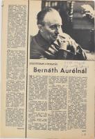 Bernáth Aurél (1895-1982) kétszeres Kossuth-díjas és Munkácsy Mihály-díjas magyar festőművész aláírása egy újságcikken