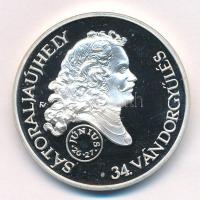 Fűz Veronika (1951-) 2004. "MÉE Sátoraljaújhely - 34. Vándorgyűlés / A kuruc pénzverés 300. évfordulóján" kétoldalas jelzett Ag emlékérem (33,82g/0.925/42,5mm) T:UNC-AU, kis folt (eredetileg PP) Adamo SU3