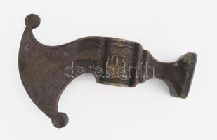 1933 Gödöllő Jamboree réz fokos fej 12 cm