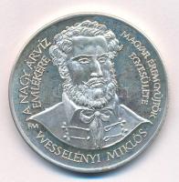 Fritz Mihály (1947-) 1988. "MÉE - A nagy árvíz emlékére - Wesselényi Miklós / Pesti árvíz 1838" kétoldalas jelzett Ag emlékérem (35,98g/0.835/42,5mm) T:AU (eredetileg PP), enyhén karcos Adamo BP26