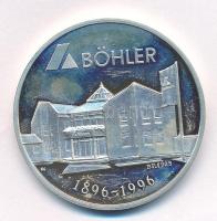 1996. "Böhler 100 éve Magyarországon" kétoldalas jelzett Ag emlékérem (31,25g/0.925/42,5mm...