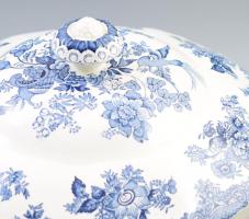 cca 1970, Wedgwood "Asiatic Pheasants" mintás étkészlet 16 darabja. 6 darab nagytányér, 6 ...