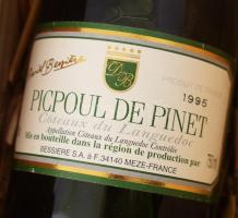 Picpoul de Pinet Chateau du Languedoc 1995 francia fehérbor bontatlan, palack, díszdobozban, szaksze...