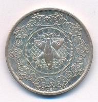 Csúcs Viktória (1934-) DN "Kiskunhalas" kétoldalas jelzett Ag emlékérem (16,87g/0.925/32mm...