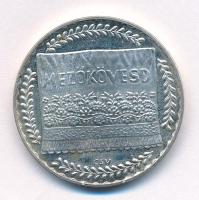Csúcs Viktória (1934-) DN "Mezőkövesd" kétoldalas jelzett Ag emlékérem (17,02g/0.925/32mm) T:AU (eredetileg PP), patina