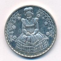 Csúcs Viktória (1934-) DN "Mezőkövesd" kétoldalas jelzett Ag emlékérem (17,02g/0.925/32mm)...