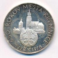 Csehszlovákia 1978. "Érme és Érem Múzeum / 650 éves a Körmöcbányai Verde" ezüstözött bronz...