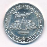 Amerikai Egyesült Államok / Nevada DN(~1990) "Flamingo Hilton" kétoldalas jelzett Ag kaszinó zseton (20,5g/0.999/37,5mm) T:AU (eredetileg PP), ujjlenyomat USA / Nevada ND(~1990) "Flamingo Hilton" two-sided marked Ag casino token (20,5g/0.999/37,5mm) C:AU (originally PP), fingerprints