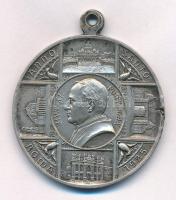 Vatikán 1925. "Anno Santo Roma 1925. XI. Pius" ritka pápai medál füllel T:XF, peremhiba