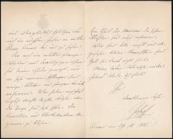 1893 Habsburg-Lotharingiai József Károly Lajos főherceg (1833-1905) feleségének Szász-Coburg-Koháry ...