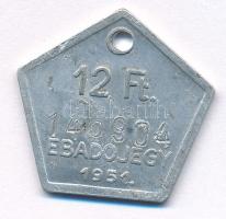 1951. 12Ft "Ebadójegy" Al bárca T:XF