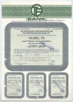 Budapest 1991-1992. "OTP Bank" 4xklf letéti jegye klf névértékekkel, szelvényekkel, bélyegzésekkel, lyukasztással érvénytelenítve T:XF,F