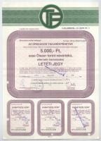 Budapest 1991-1992. "OTP Bank" 4xklf letéti jegye klf névértékekkel, szelvényekkel, bélyeg...