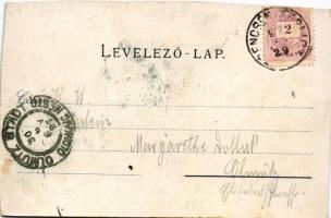 1897 (Vorläufer) Trencsénteplic, Trencianske Teplice; Gyógyterem, szálloda a Hővízhez, Hamam fürdő, ...