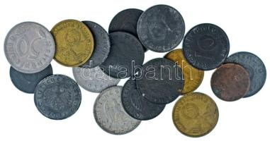 Német Harmadik Birodalom 1935-1944. 1pf-50pf (18db, 13xklf) T:XF-F German Third Reich 1935-1944. 1 Reichspfennig - 50 Reichspfennig (18pcs, 13xdiff) C:XF-F