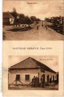 1931 Egyházmarót, Egyház-Maróth, Kostolné Moravce (Hontmarót, Hontianske Moravce); Zupa XVIII. Hlavná ulica, Potravné druzstvo, Hostinec / Fő utca, fogadó / street, inn (fa)