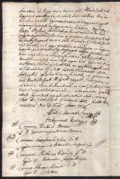 1745 Koroncó. Móringlevél Alföldy Horváth János és Hellepront Kata között. "Móring: jelentése s...