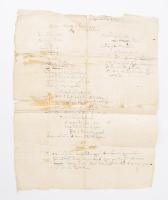 cca 1750 Az egervári Mihályfy család családfája 32x40 cm