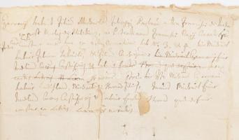 cca 1750 Az egervári Mihályfy család családfája 32x40 cm