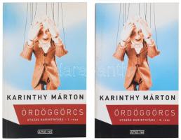 Karinthy Márton: Ördöggörcs. Utazás Karinthyába. I-II. kötet. Bp., 2003, Ulpius-ház. 439+434 p. Kiadói papírkötés. A szerző által DEDIKÁLT.