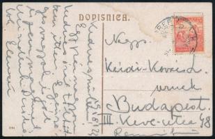 1918 Kézdi-Kovács Elemér (1898-1976) festőművész autográf sorai édesapjához, Kézdi-Kovács László (18...