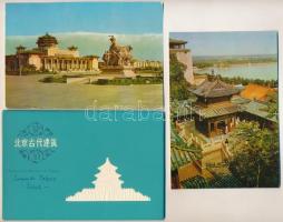 10 db MODERN kínai képeslap, tartóval